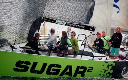 Foto � KSSS: Avamerepurjetamise ORC2 grupi Euroopa meister Sugar 2 Mihkel Koski meeskonnaga P�rnu Jahtklubist, meeskonnas veel Niklas Jansson, Erki Melts, Ott Kikkas, Tiit Saulep, Aare V�su, Alar Volmer, Siim Ots ja Kaarel Maide.