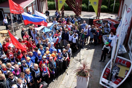 38. Spinnakeri regatt 2014, avamine Kalev Jahtklubi lipuv�ljakul, �hispilt
